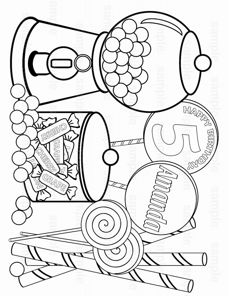 144 Candyland Board Game Coloring Pages Printable 34