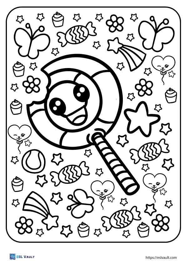 144 Candyland Board Game Coloring Pages Printable 47