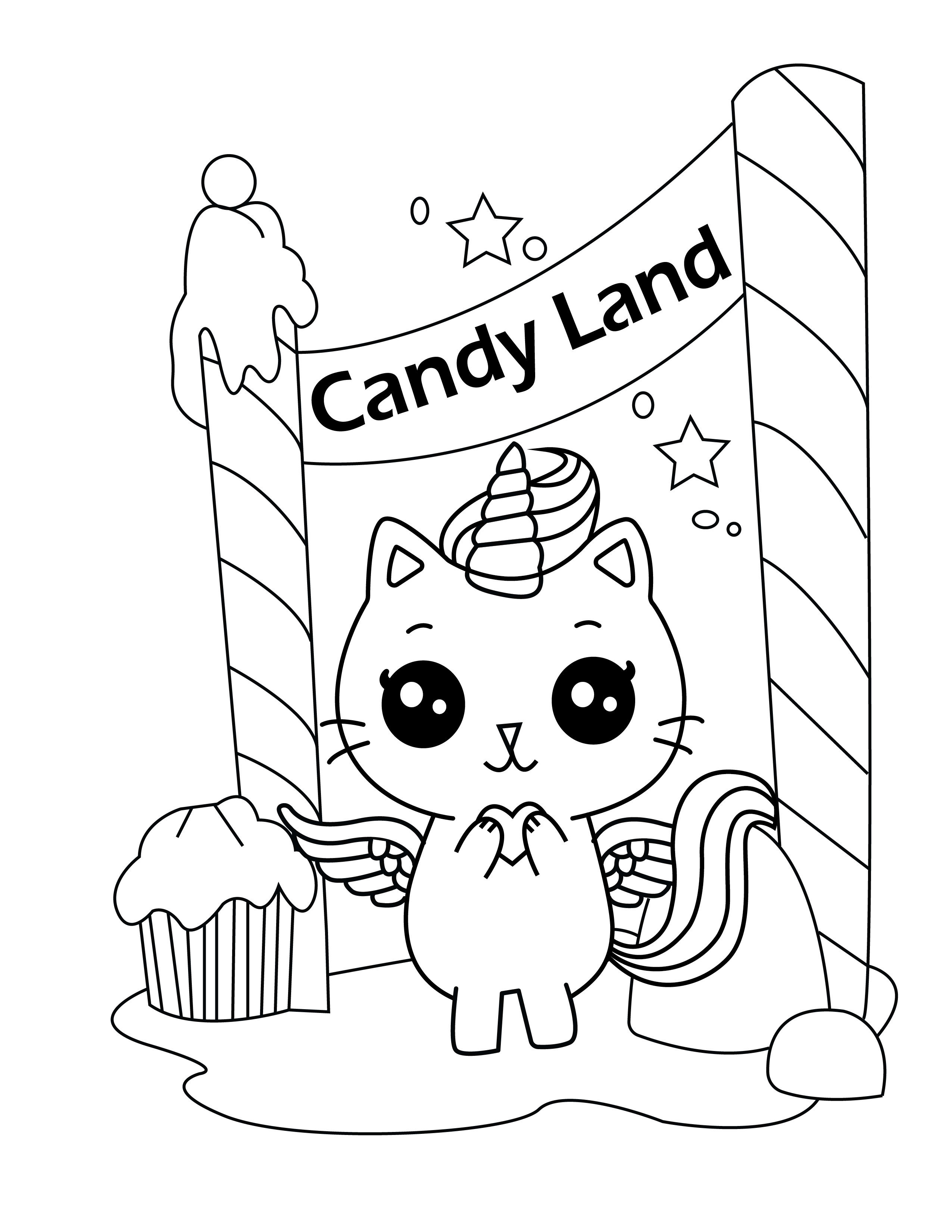 144 Candyland Board Game Coloring Pages Printable 68