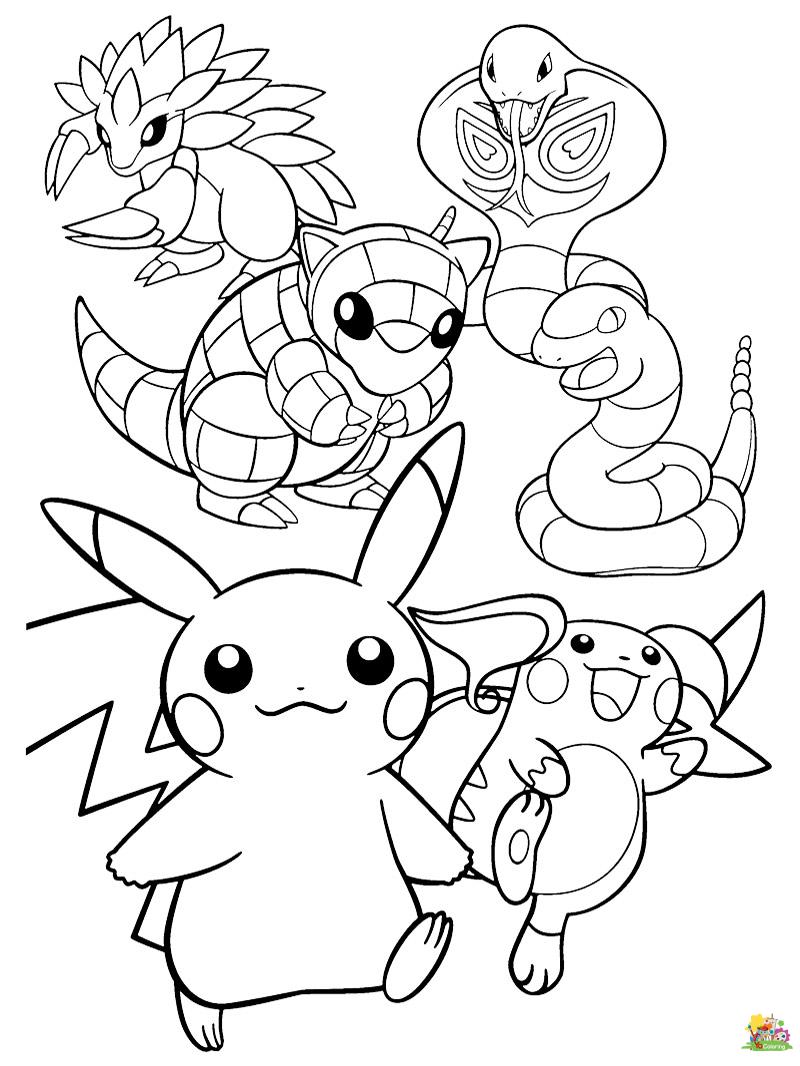 150 Pokemon Coloring Worksheets FREE Printable 118