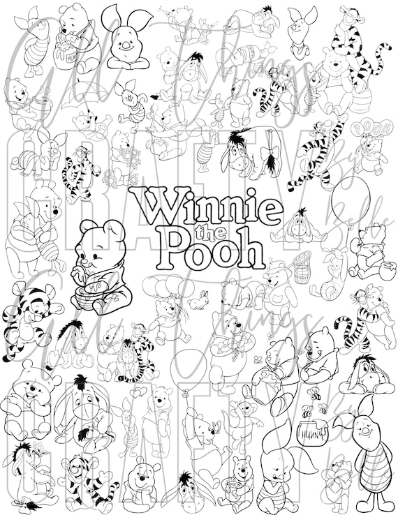 150 Winnie The Pooh Coloring Pages FREE Printable 11