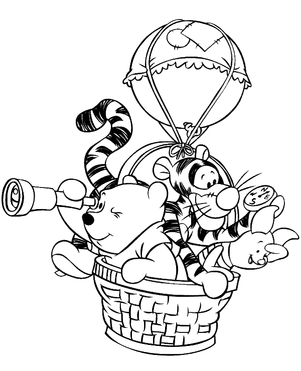 150 Winnie The Pooh Coloring Pages FREE Printable 111