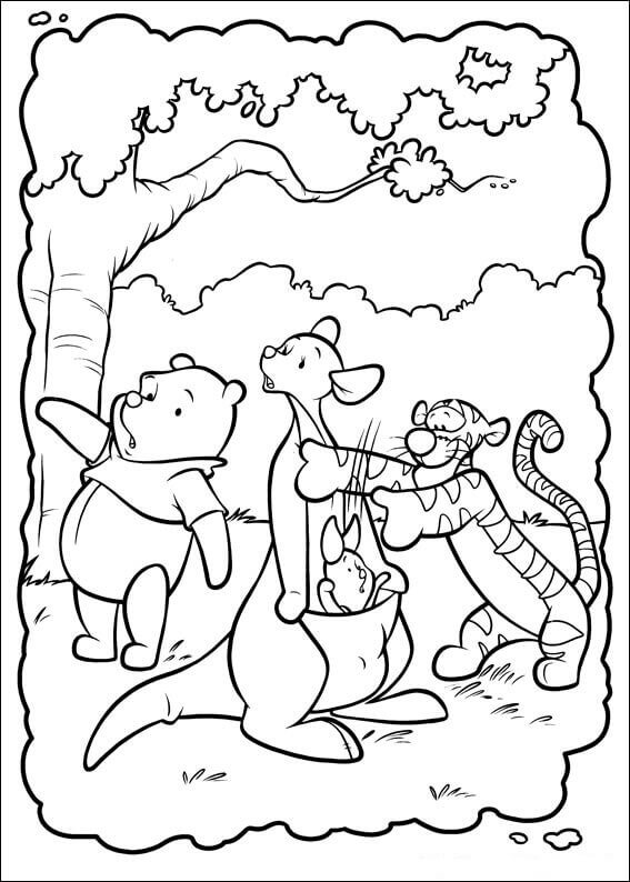 150 Winnie The Pooh Coloring Pages FREE Printable 122