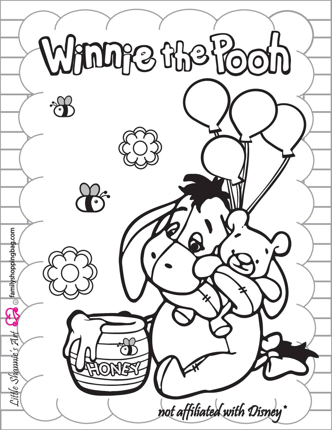 150 Winnie The Pooh Coloring Pages FREE Printable 149