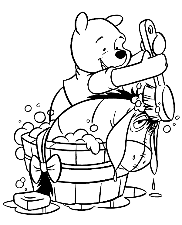 150 Winnie The Pooh Coloring Pages FREE Printable 16