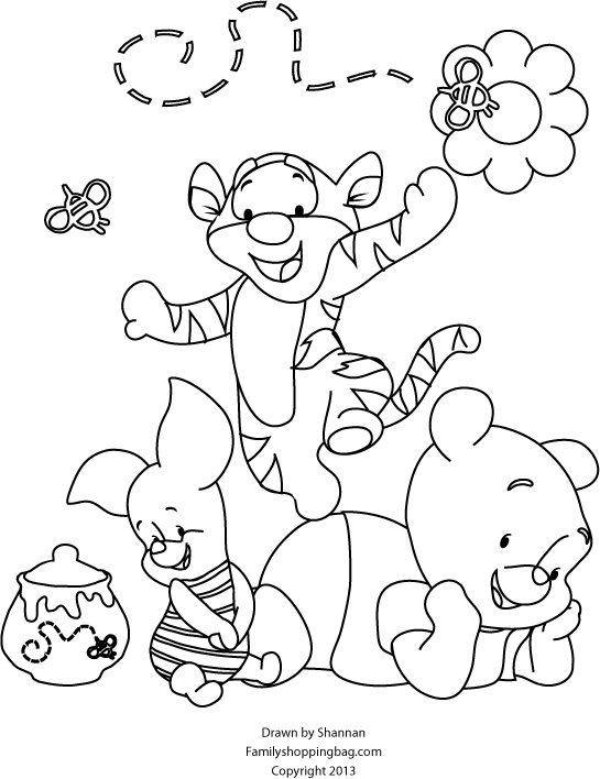 150 Winnie The Pooh Coloring Pages FREE Printable 4