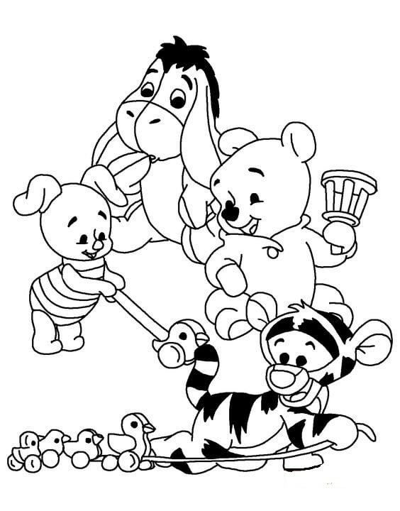 150 Winnie The Pooh Coloring Pages FREE Printable 40