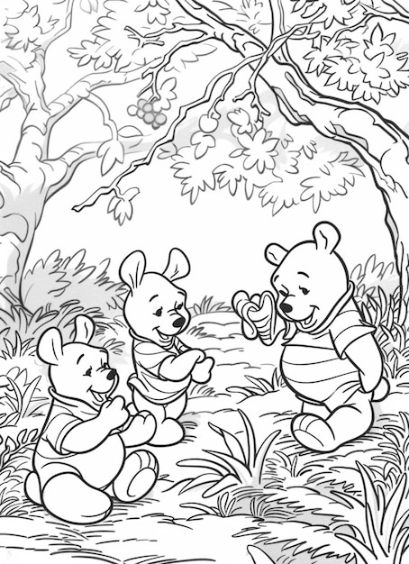 150 Winnie The Pooh Coloring Pages FREE Printable 99