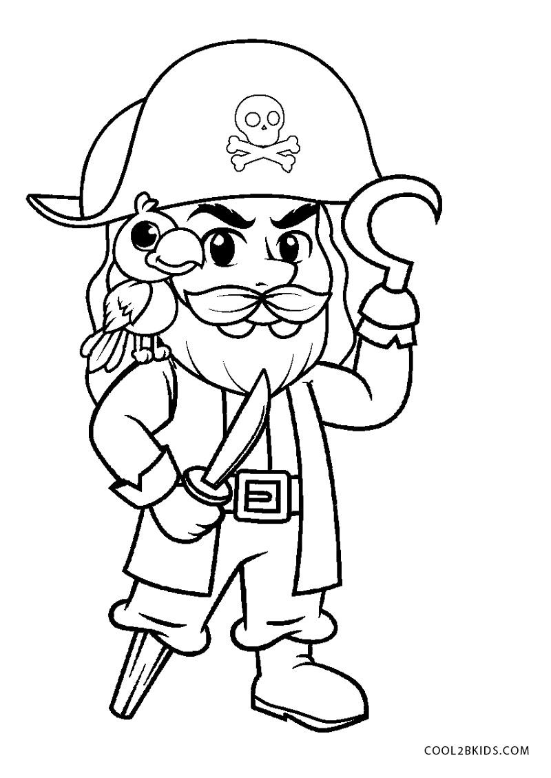 155+ Pirates Coloring Pages to Print 11