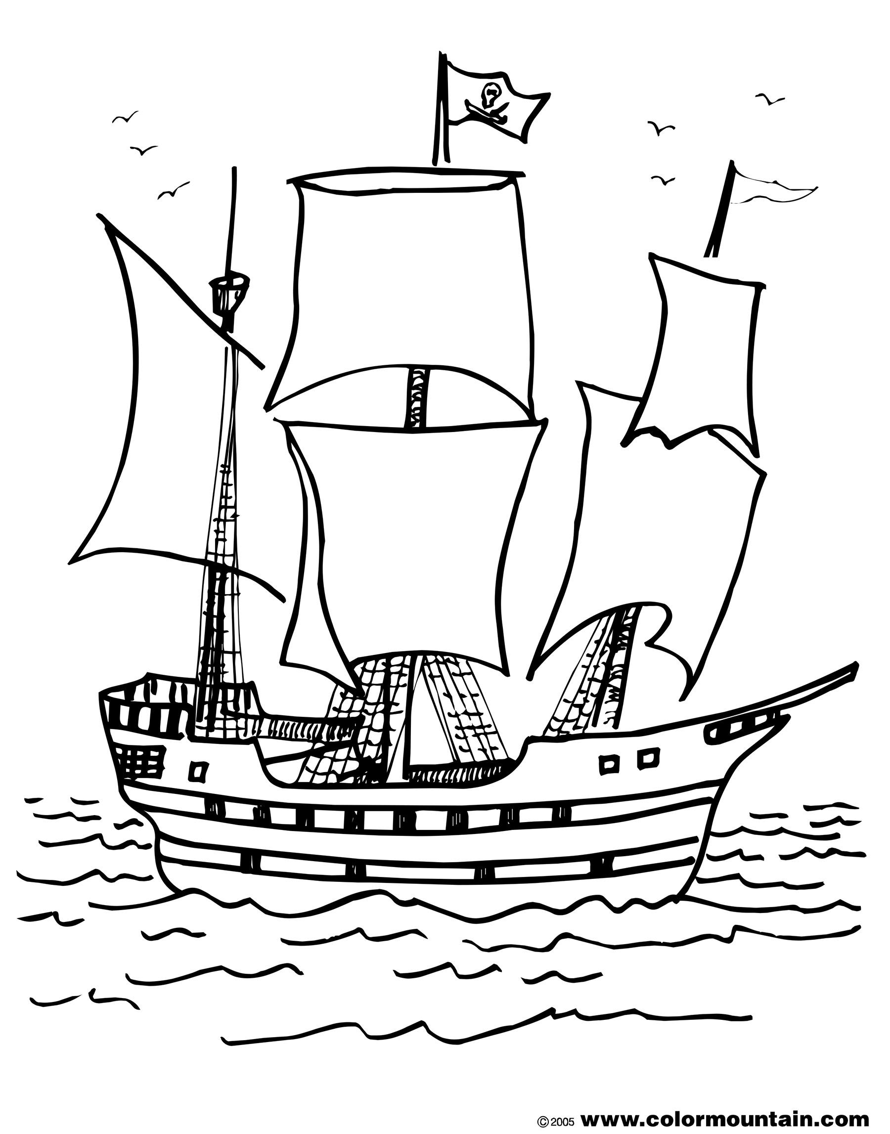 155+ Pirates Coloring Pages to Print 113