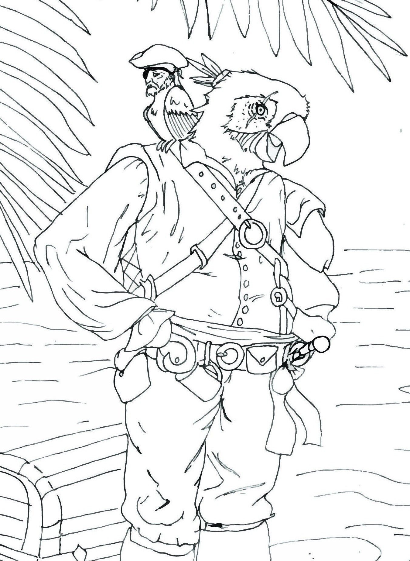 155+ Pirates Coloring Pages to Print 133