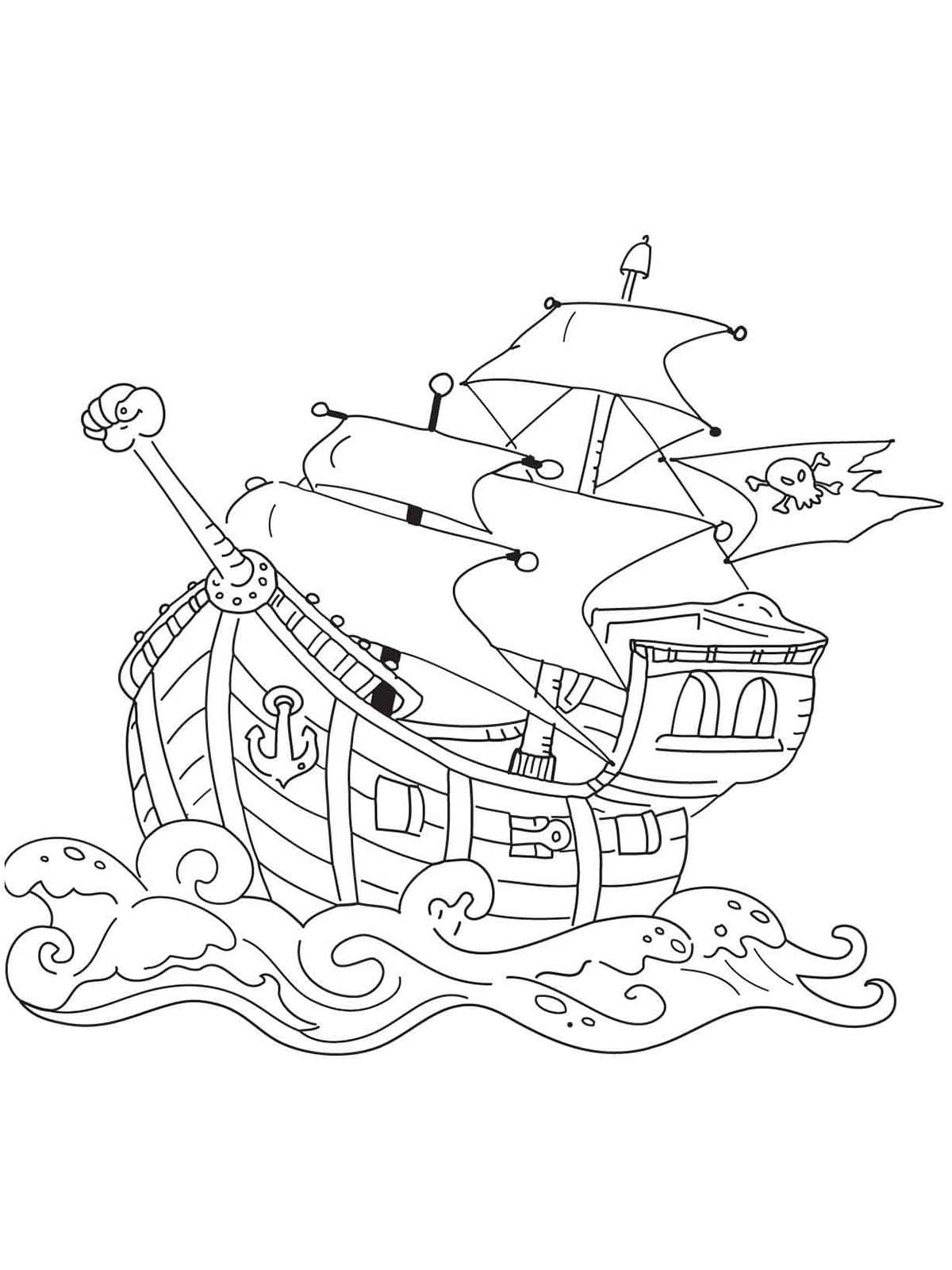 155+ Pirates Coloring Pages to Print 149