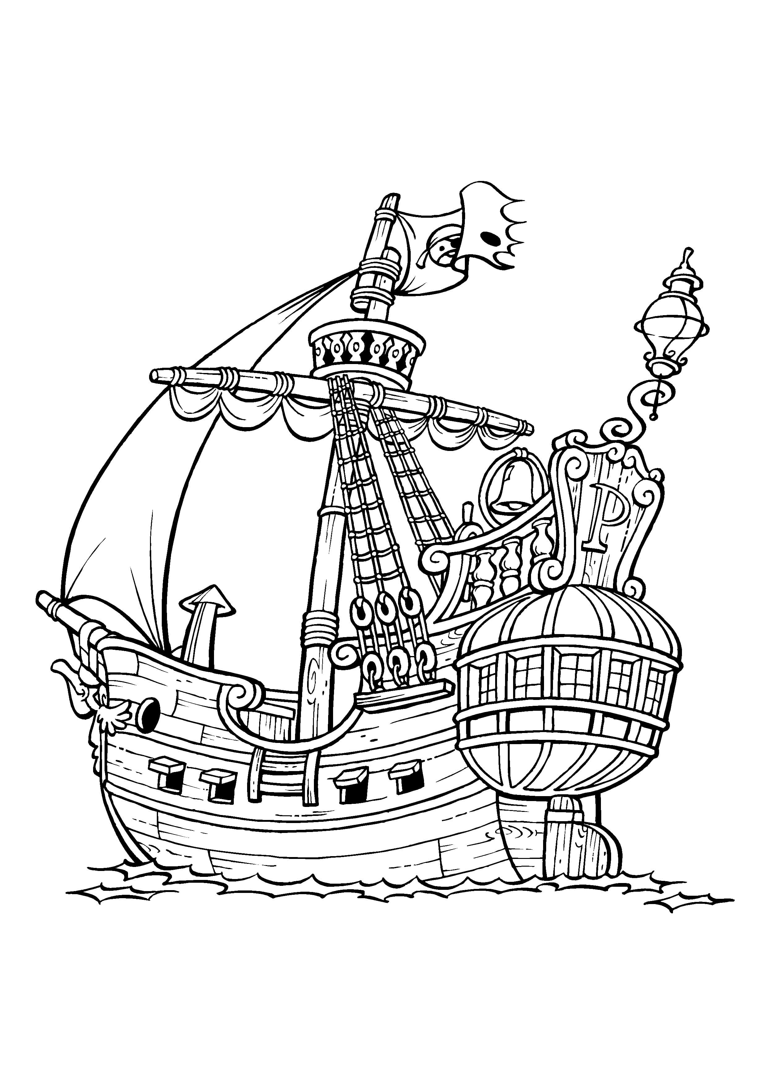 155+ Pirates Coloring Pages to Print 21