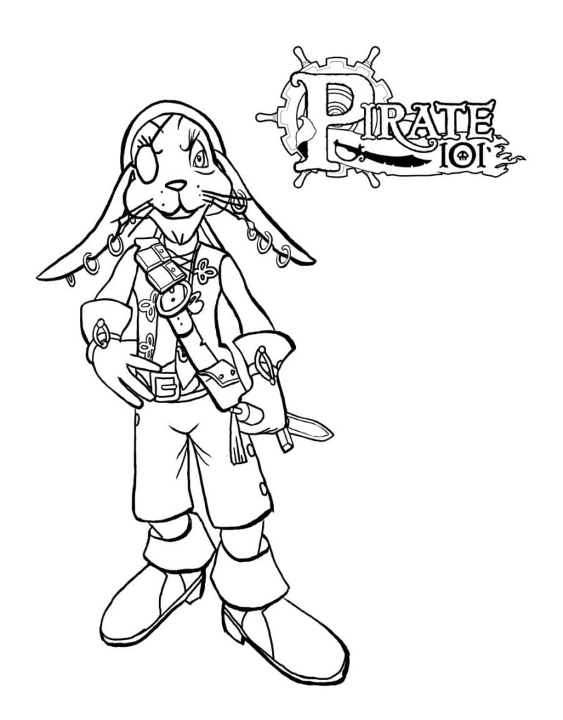 155+ Pirates Coloring Pages to Print 24