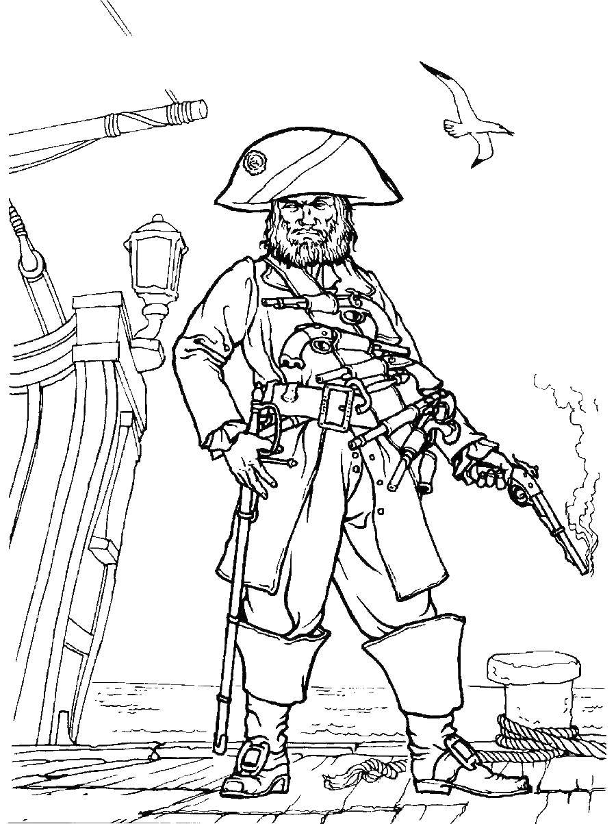 155+ Pirates Coloring Pages to Print 3