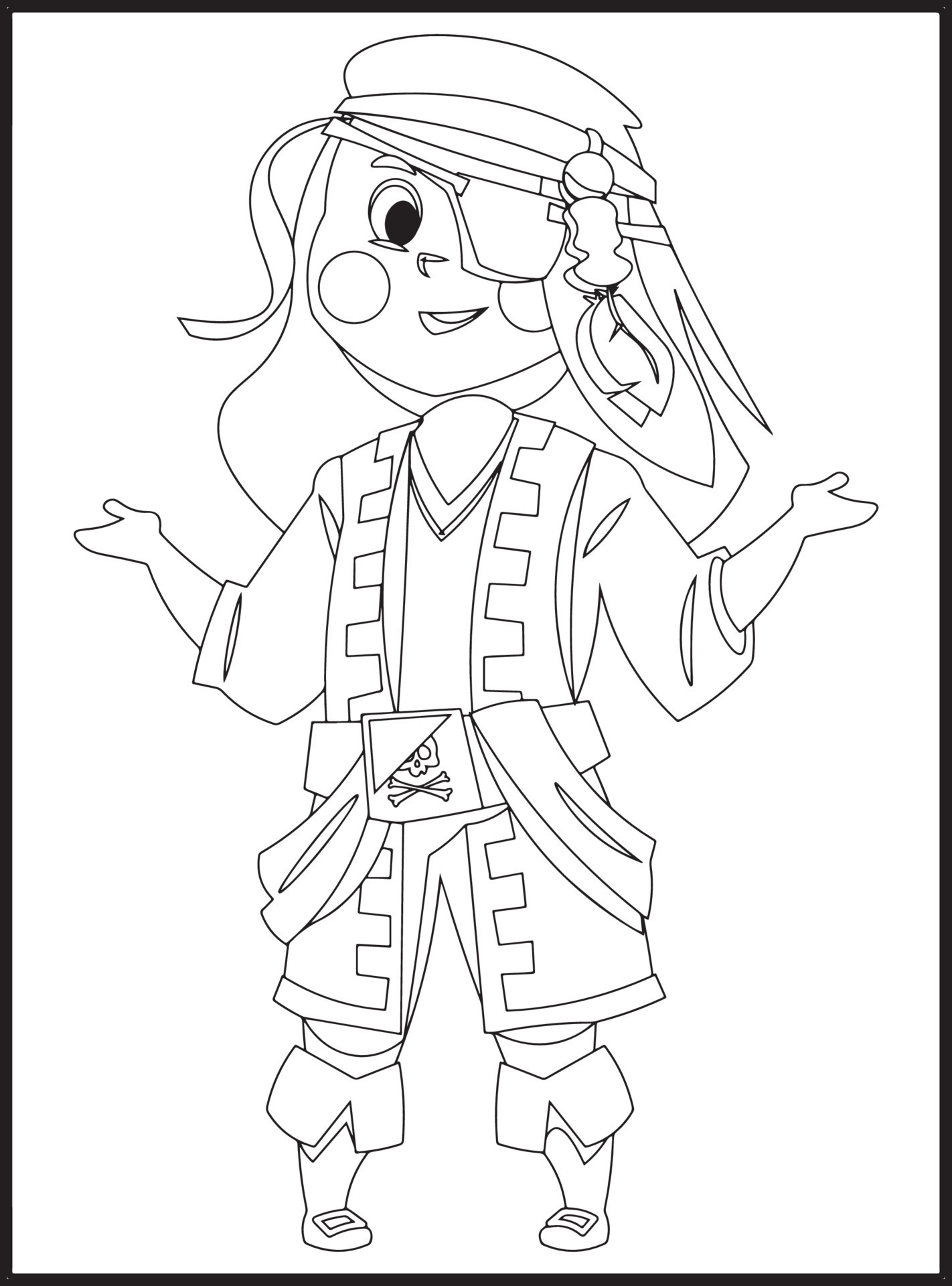 155+ Pirates Coloring Pages to Print 34