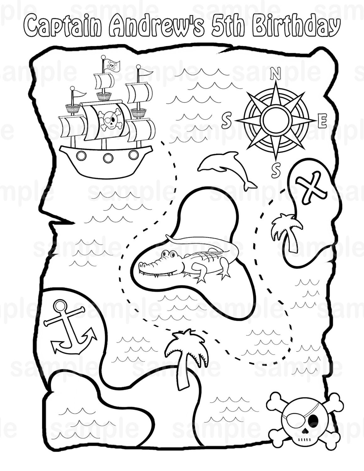 155+ Pirates Coloring Pages to Print 38