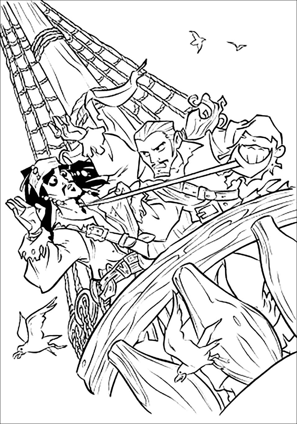 155+ Pirates Coloring Pages to Print 46