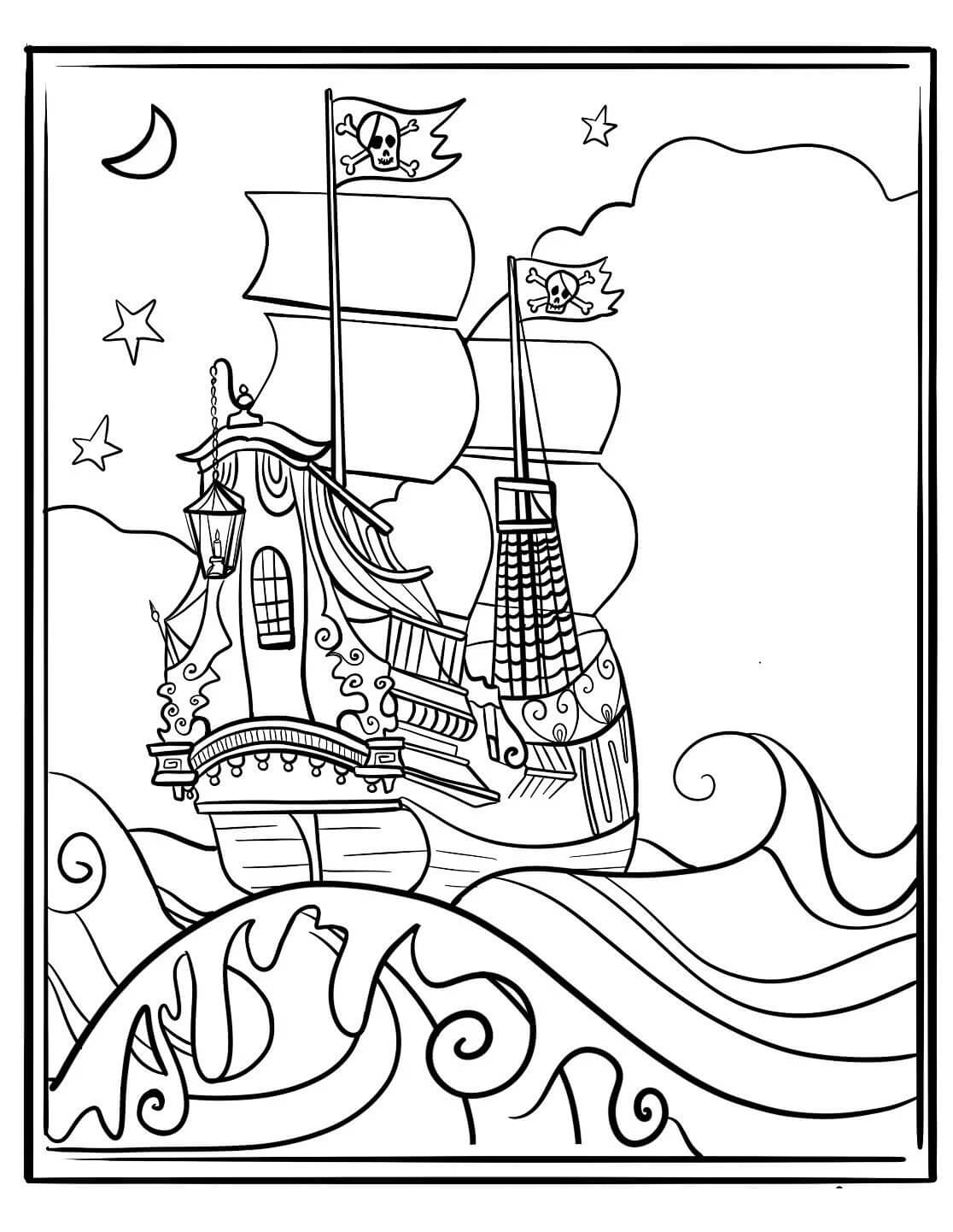 155+ Pirates Coloring Pages to Print 60