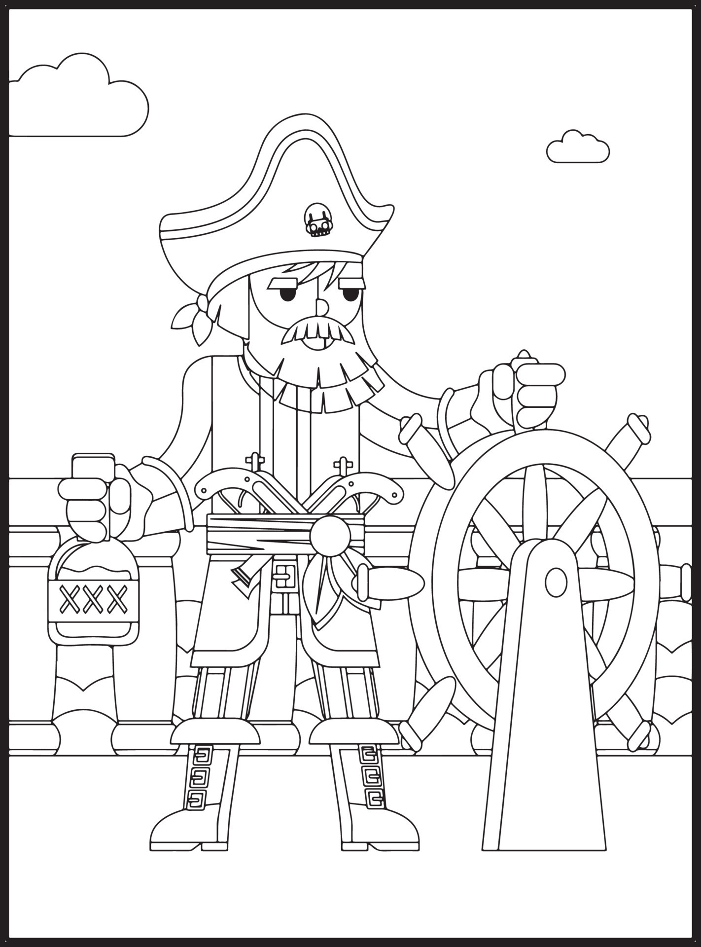 155+ Pirates Coloring Pages to Print 69