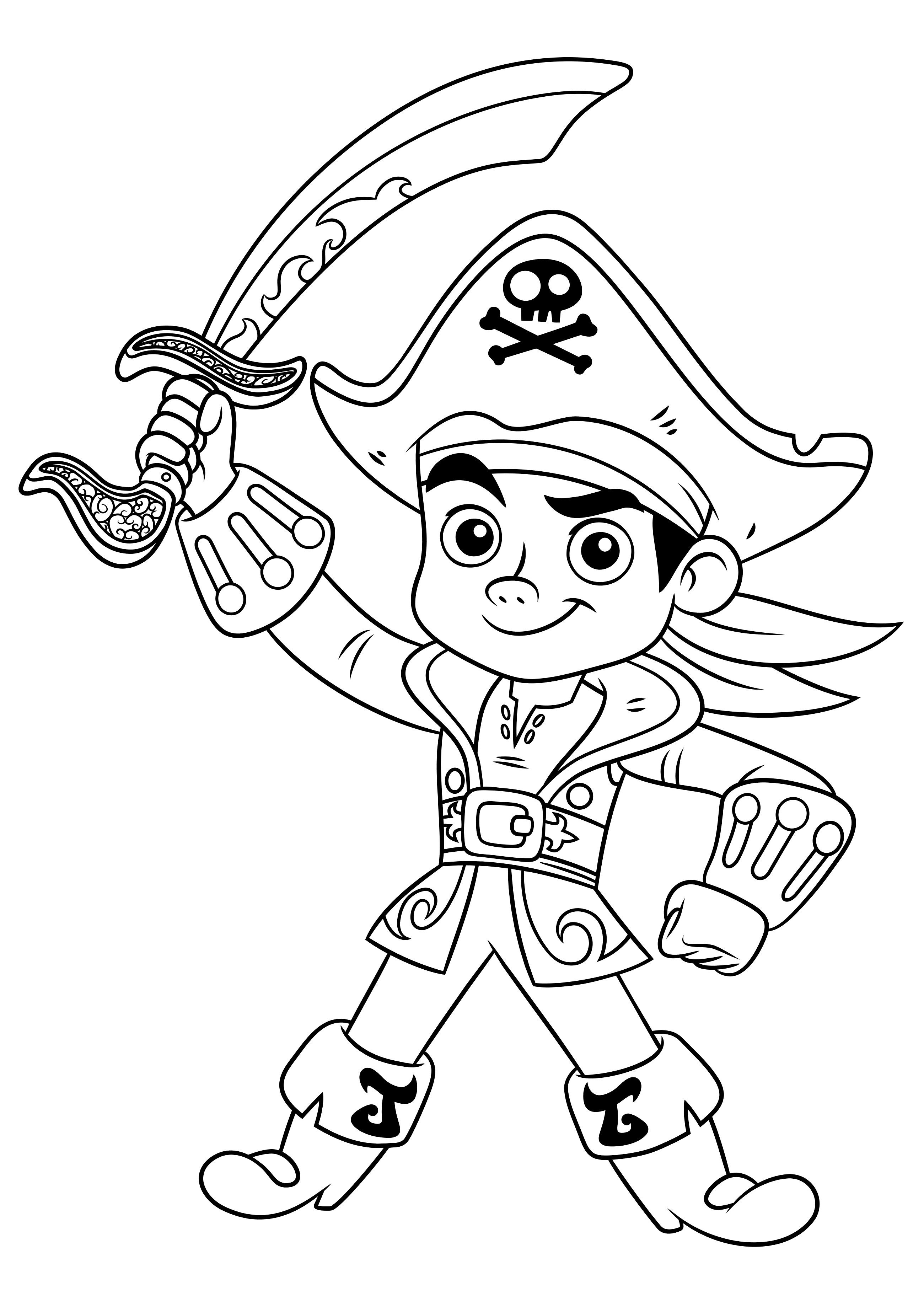 155+ Pirates Coloring Pages to Print 7