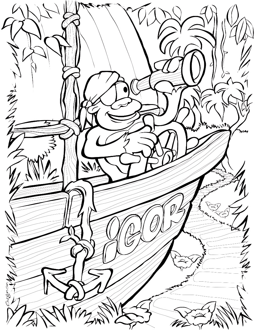 155+ Pirates Coloring Pages to Print 71