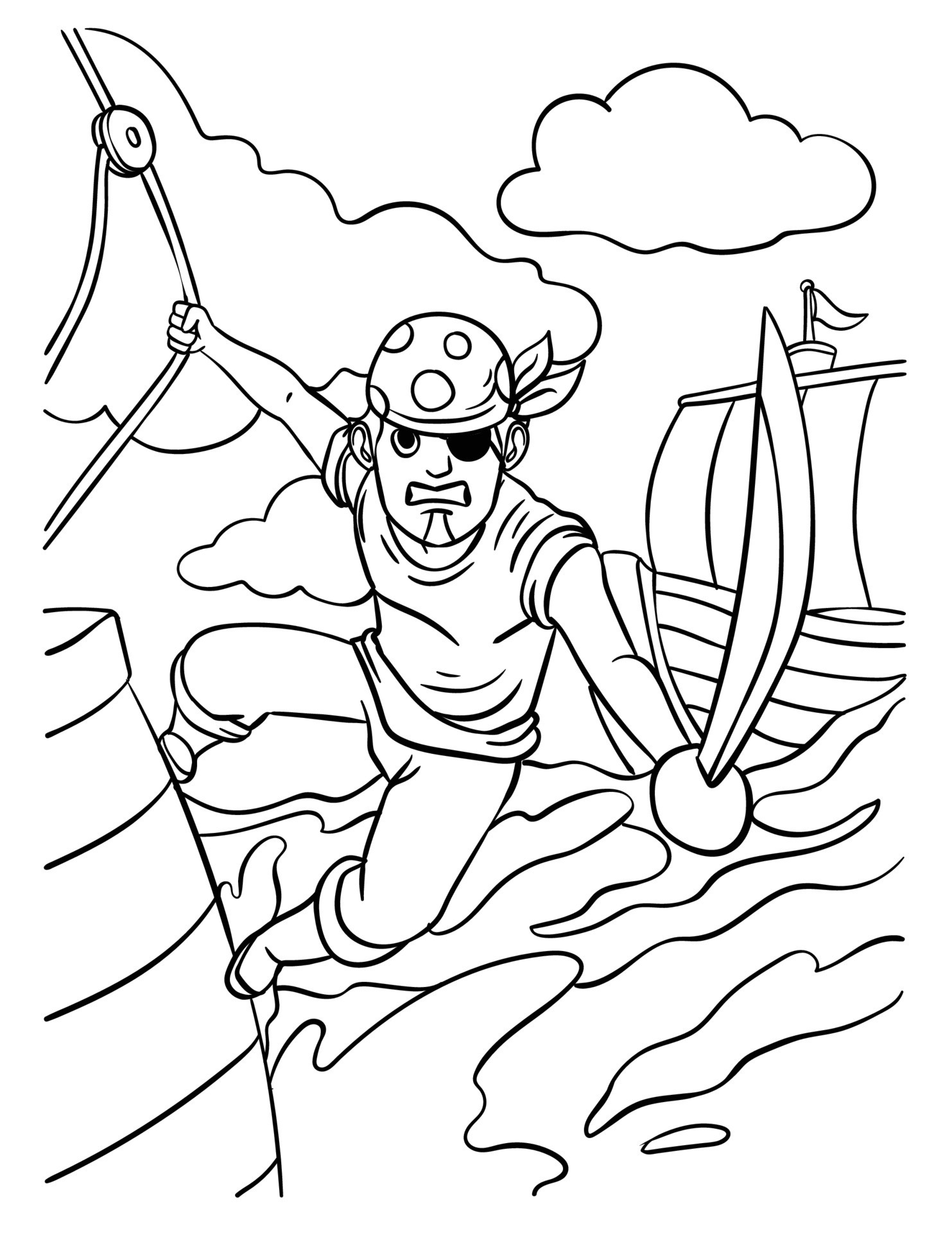 155+ Pirates Coloring Pages to Print 79