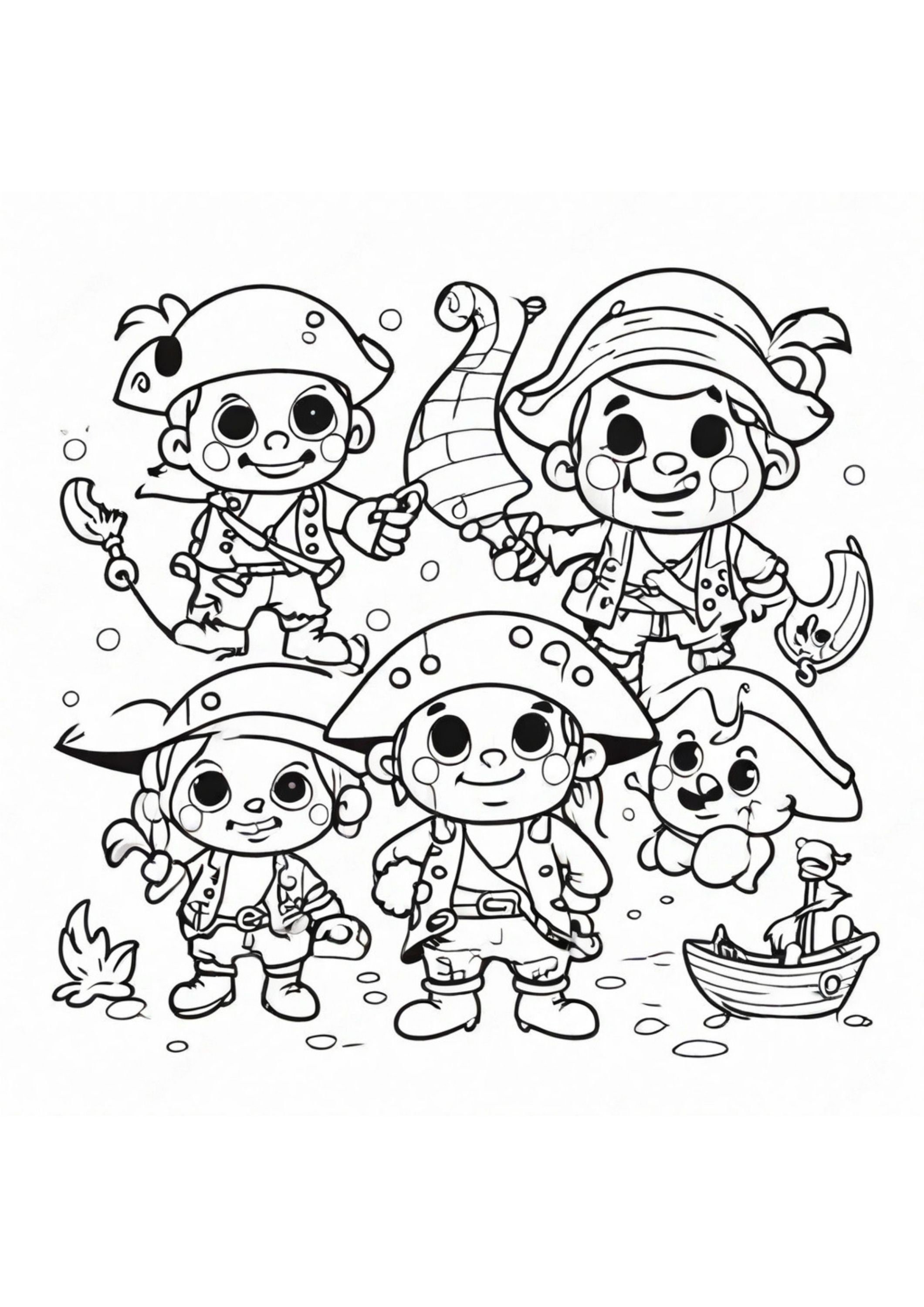 155+ Pirates Coloring Pages to Print 8