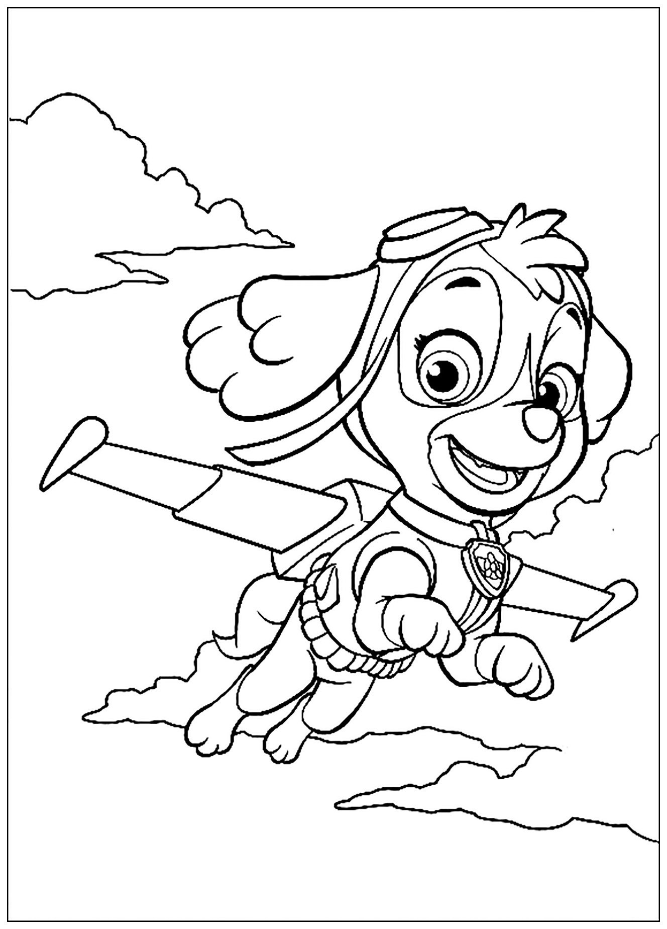 160+ Skye Paw Patrol Coloring Page Ideas for Adventure 116