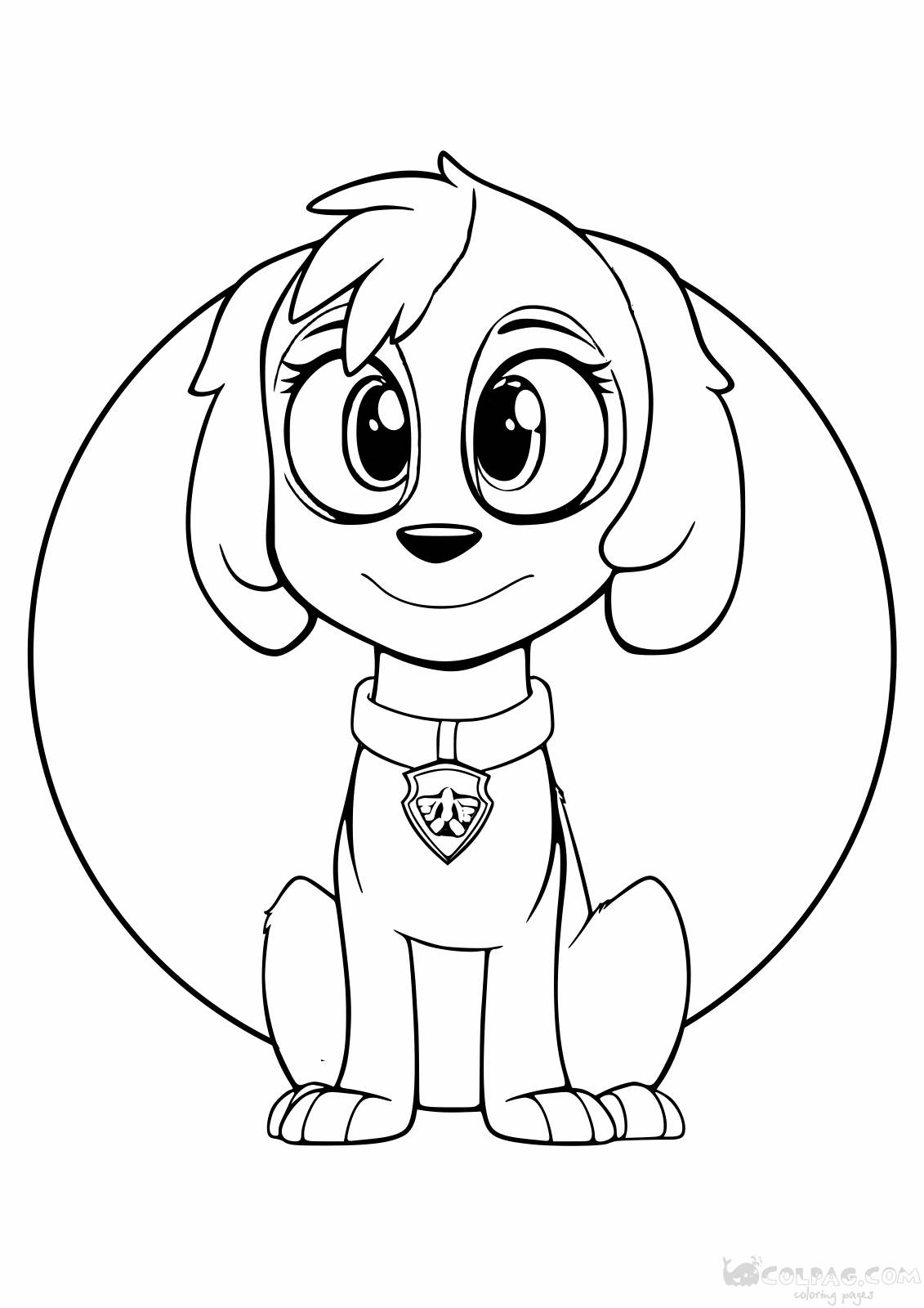 160+ Skye Paw Patrol Coloring Page Ideas for Adventure 134