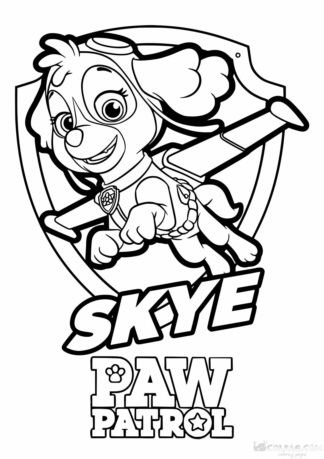 160+ Skye Paw Patrol Coloring Page Ideas for Adventure 16