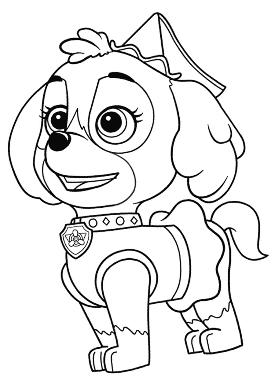 160+ Skye Paw Patrol Coloring Page Ideas for Adventure 165