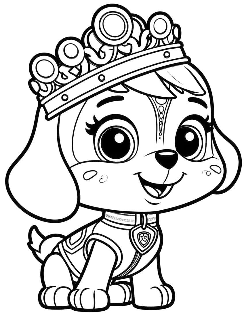 160+ Skye Paw Patrol Coloring Page Ideas for Adventure 2