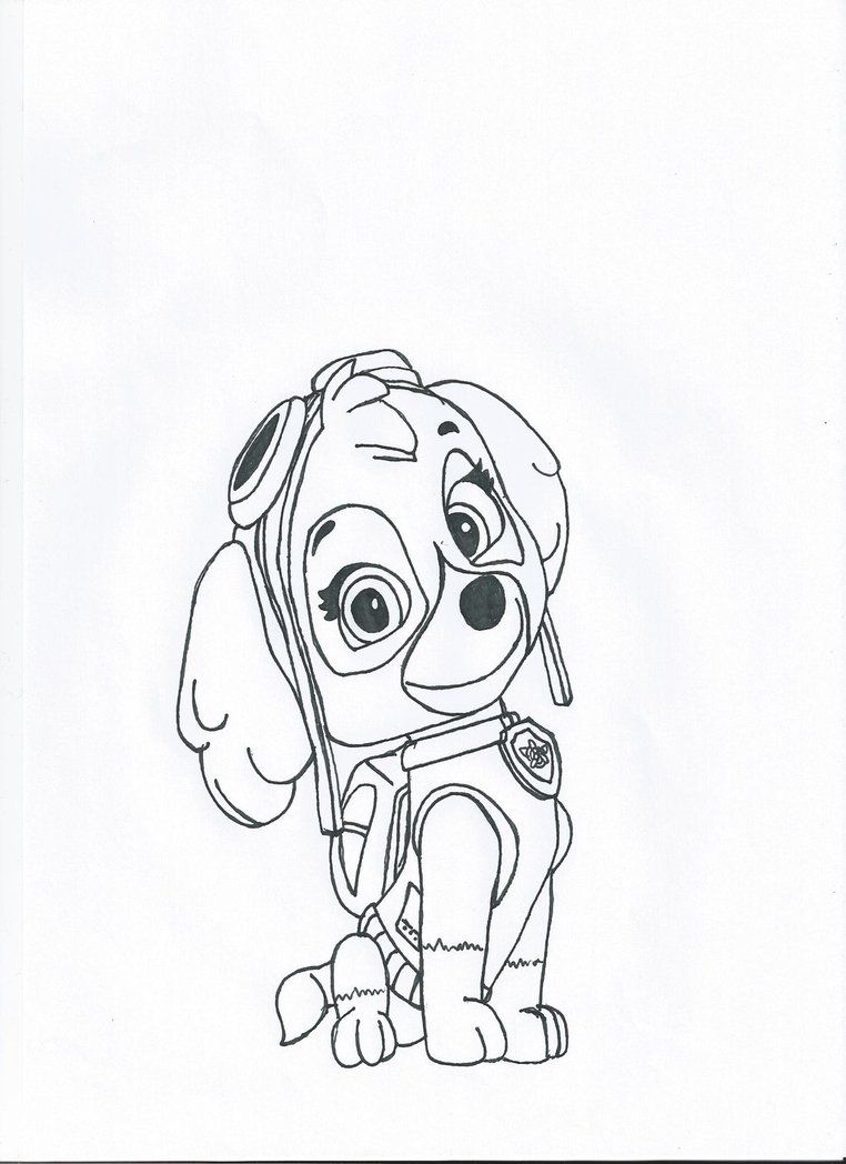 160+ Skye Paw Patrol Coloring Page Ideas for Adventure 27