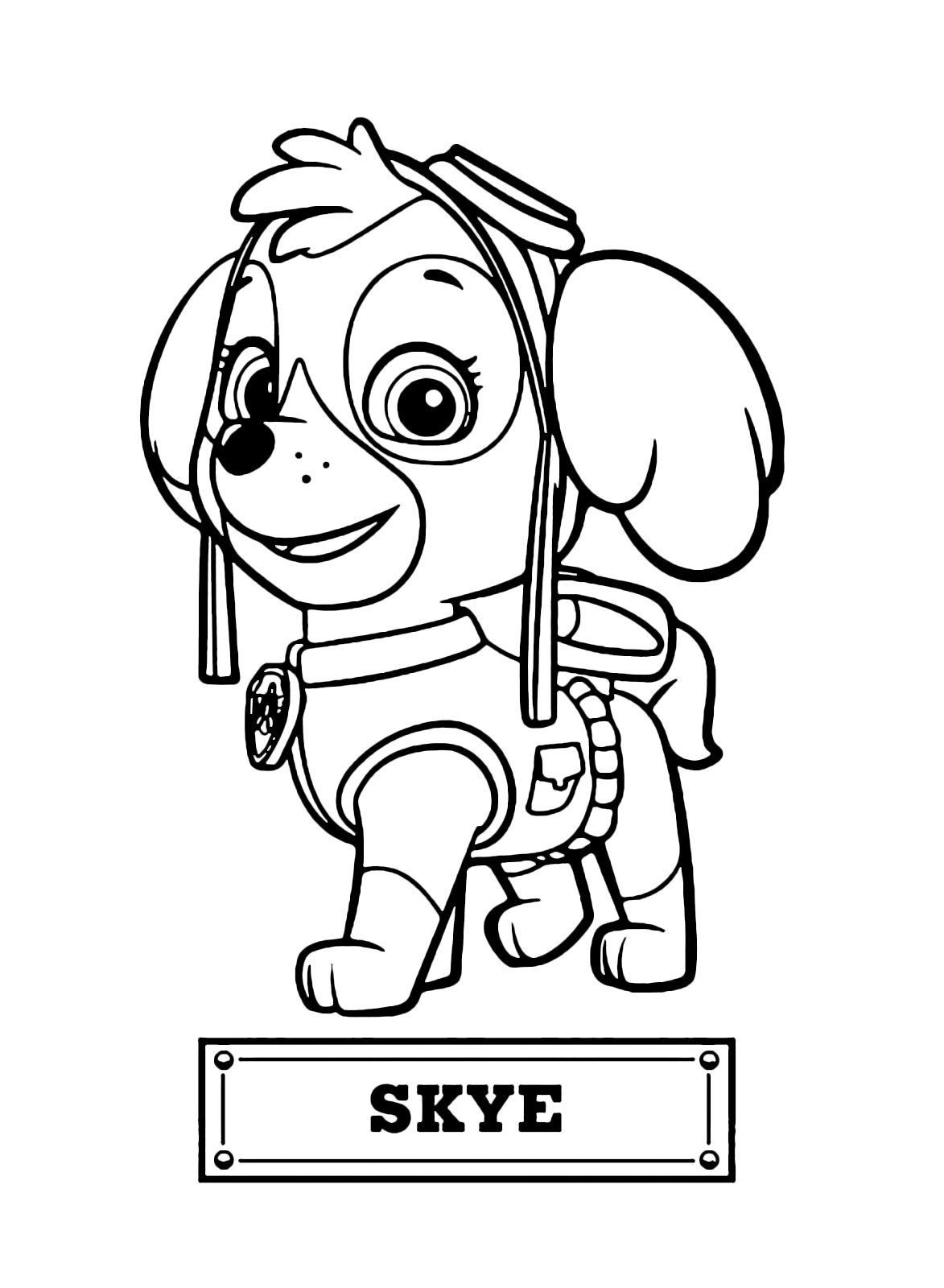 160+ Skye Paw Patrol Coloring Page Ideas for Adventure 8