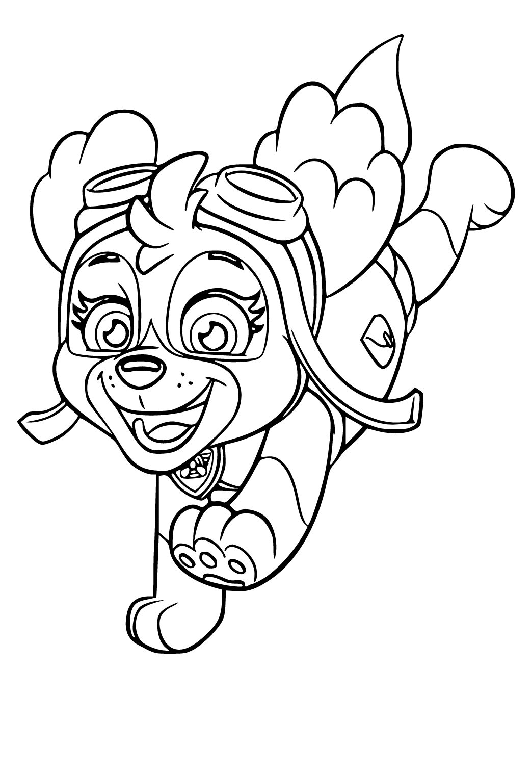 160+ Skye Paw Patrol Coloring Page Ideas for Adventure 81