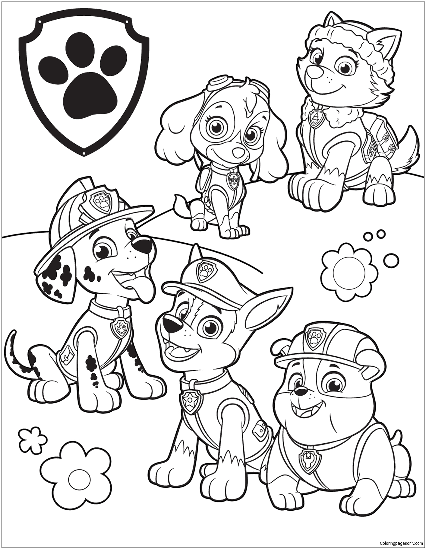 160+ Skye Paw Patrol Coloring Page Ideas for Adventure 82