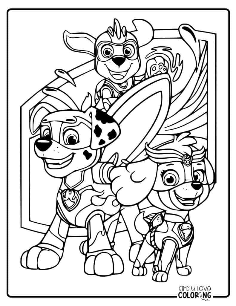 160+ Skye Paw Patrol Coloring Page Ideas for Adventure 87