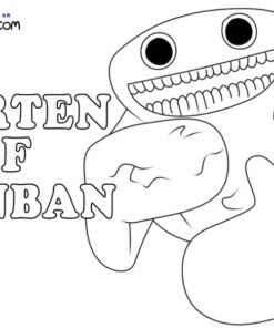 165+ Coloring Pages Garten of Banban 3 Printable 135