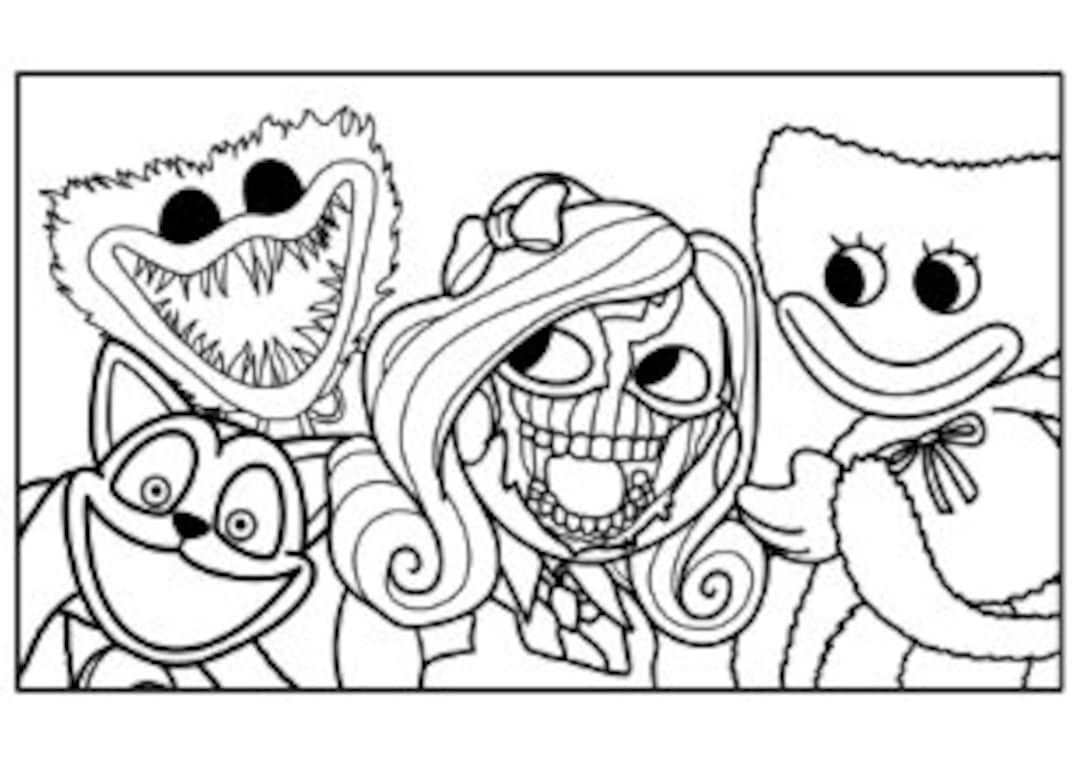 165+ Coloring Pages Garten of Banban 3 Printable 57