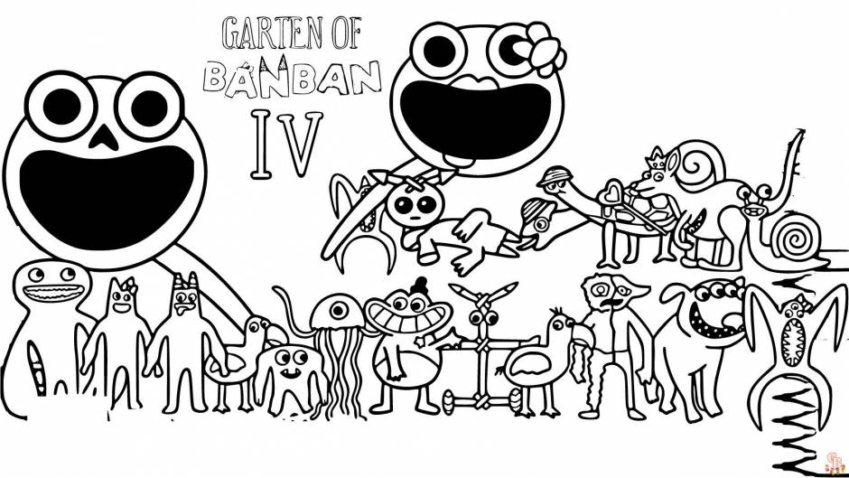 165+ Coloring Pages Garten of Banban 3 Printable 62