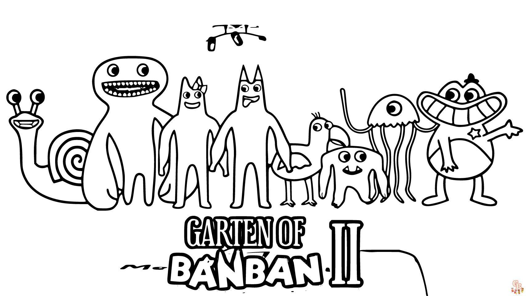 165+ Coloring Pages Garten of Banban 3 Printable 66