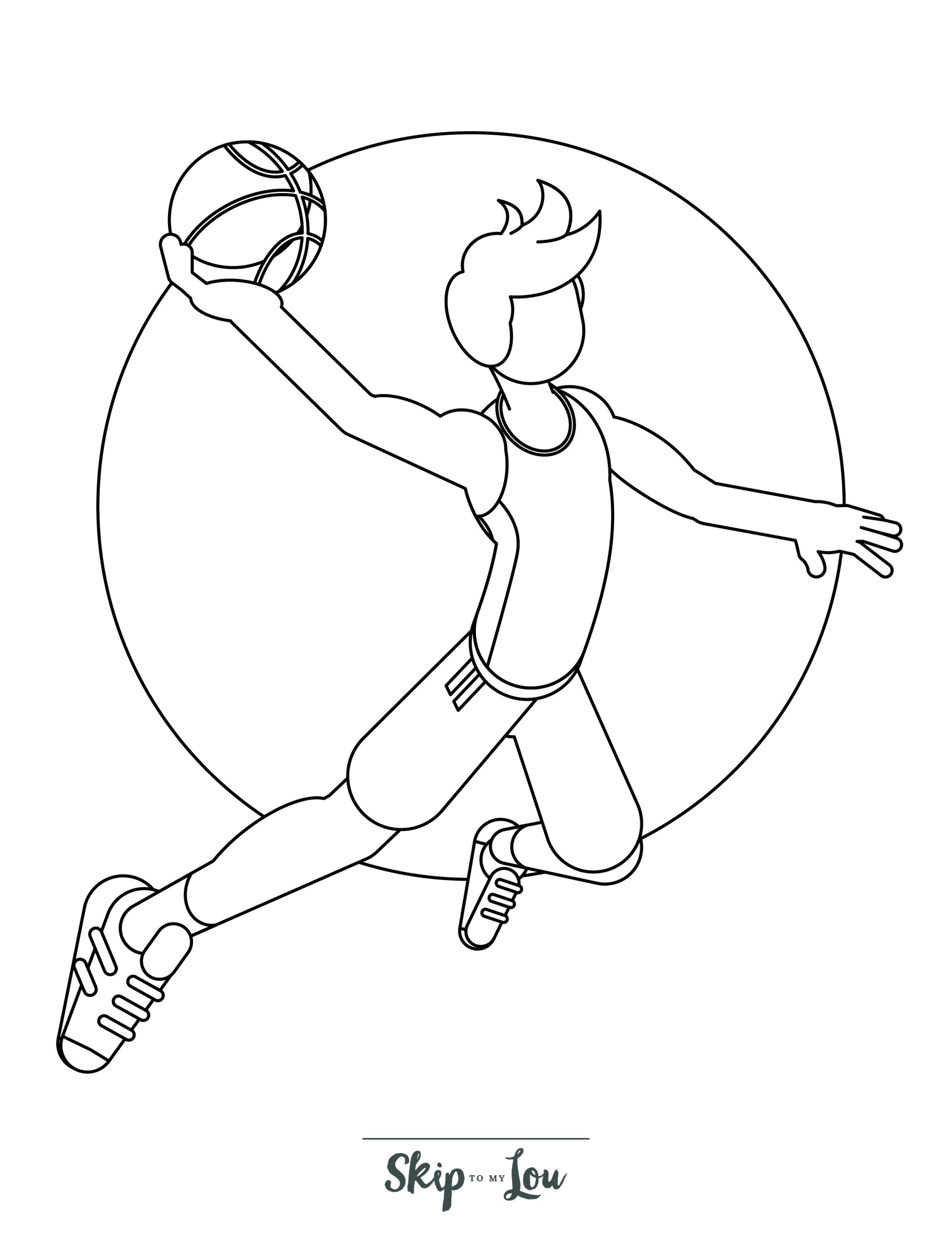 170+ Basketball Coloring Pages 10