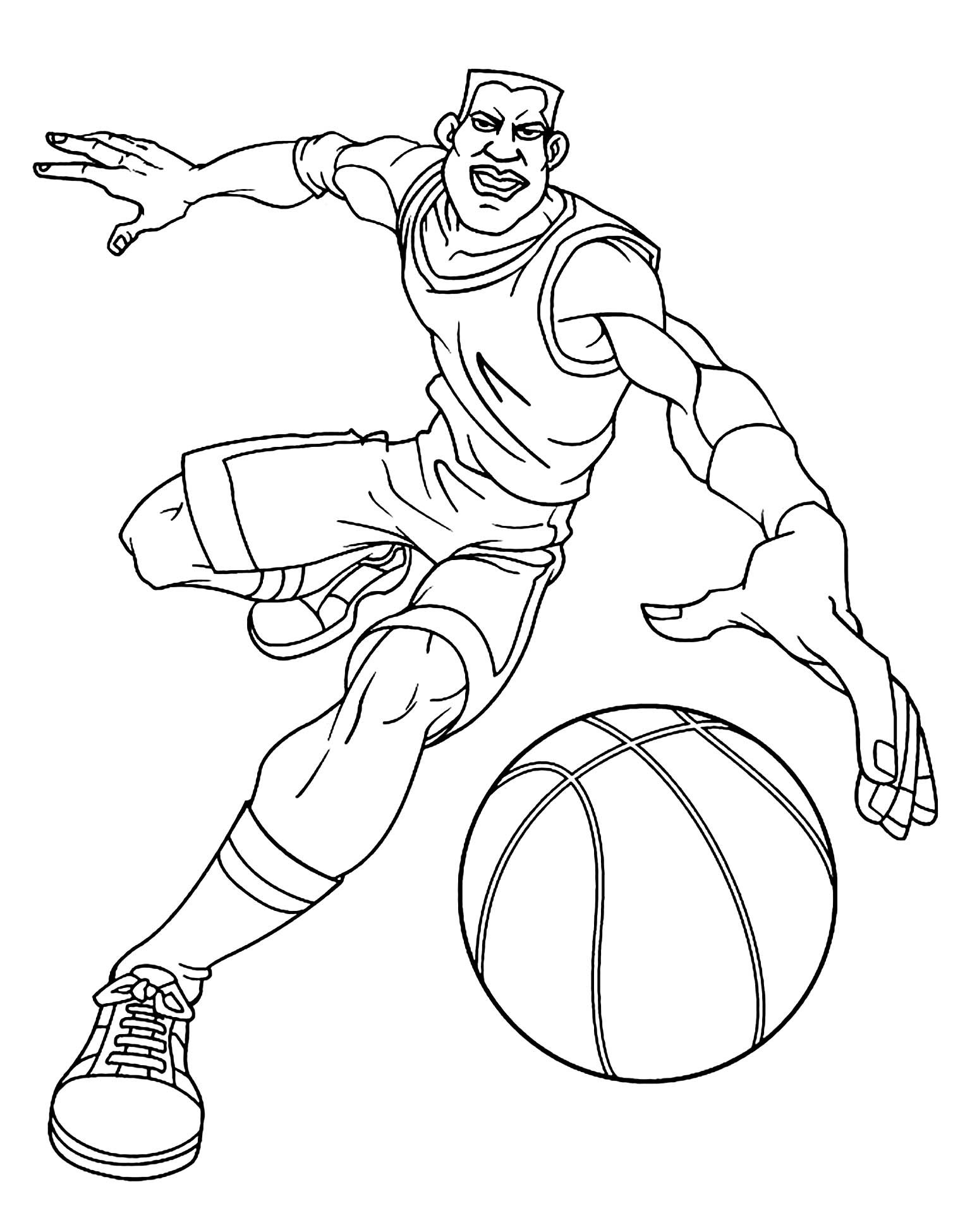 170+ Basketball Coloring Pages 100