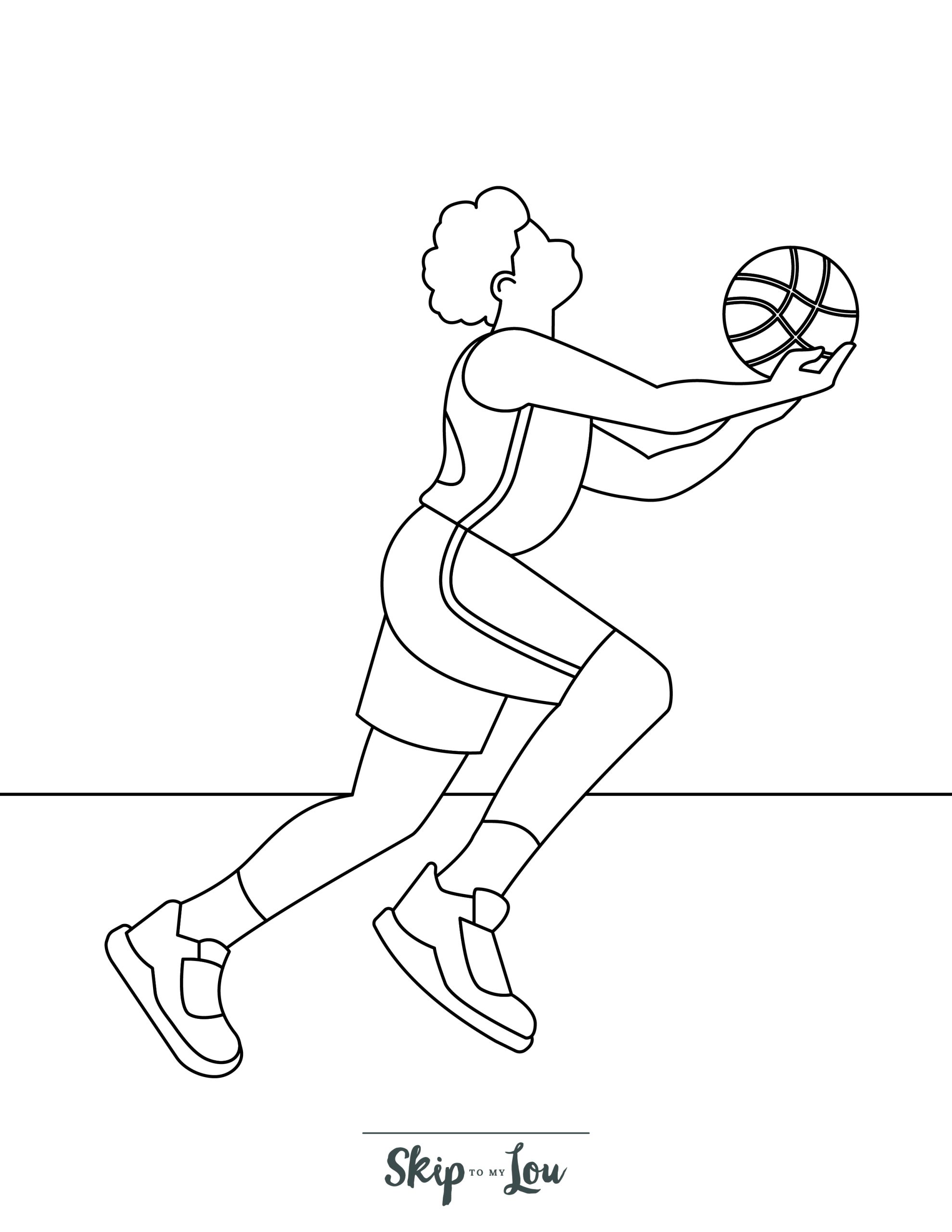 170+ Basketball Coloring Pages 106