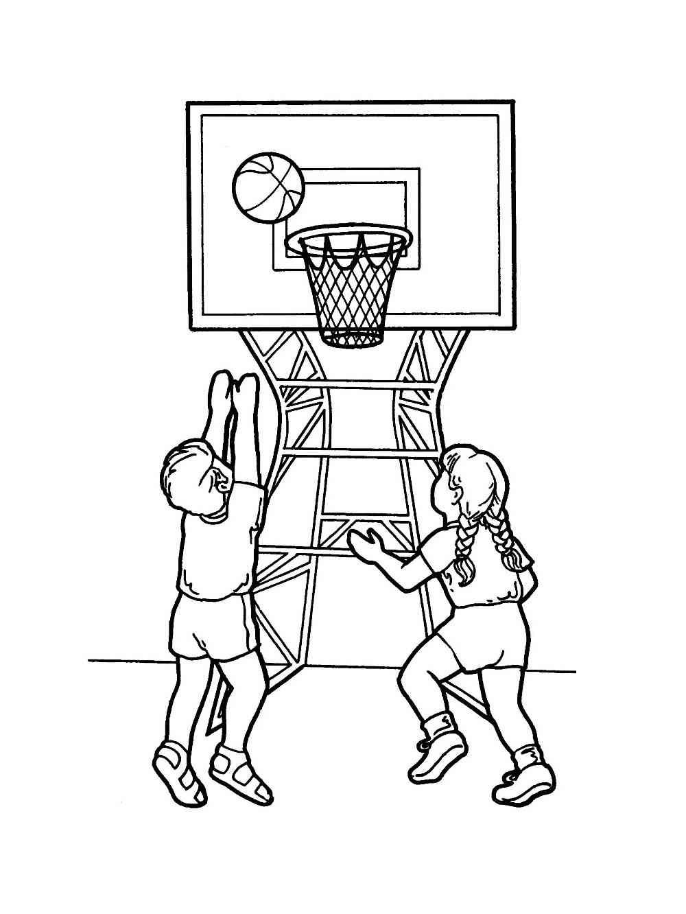 170+ Basketball Coloring Pages 109