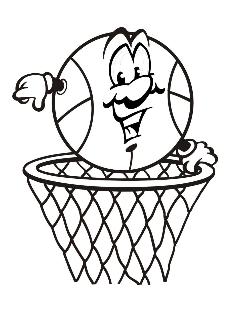 170+ Basketball Coloring Pages 115