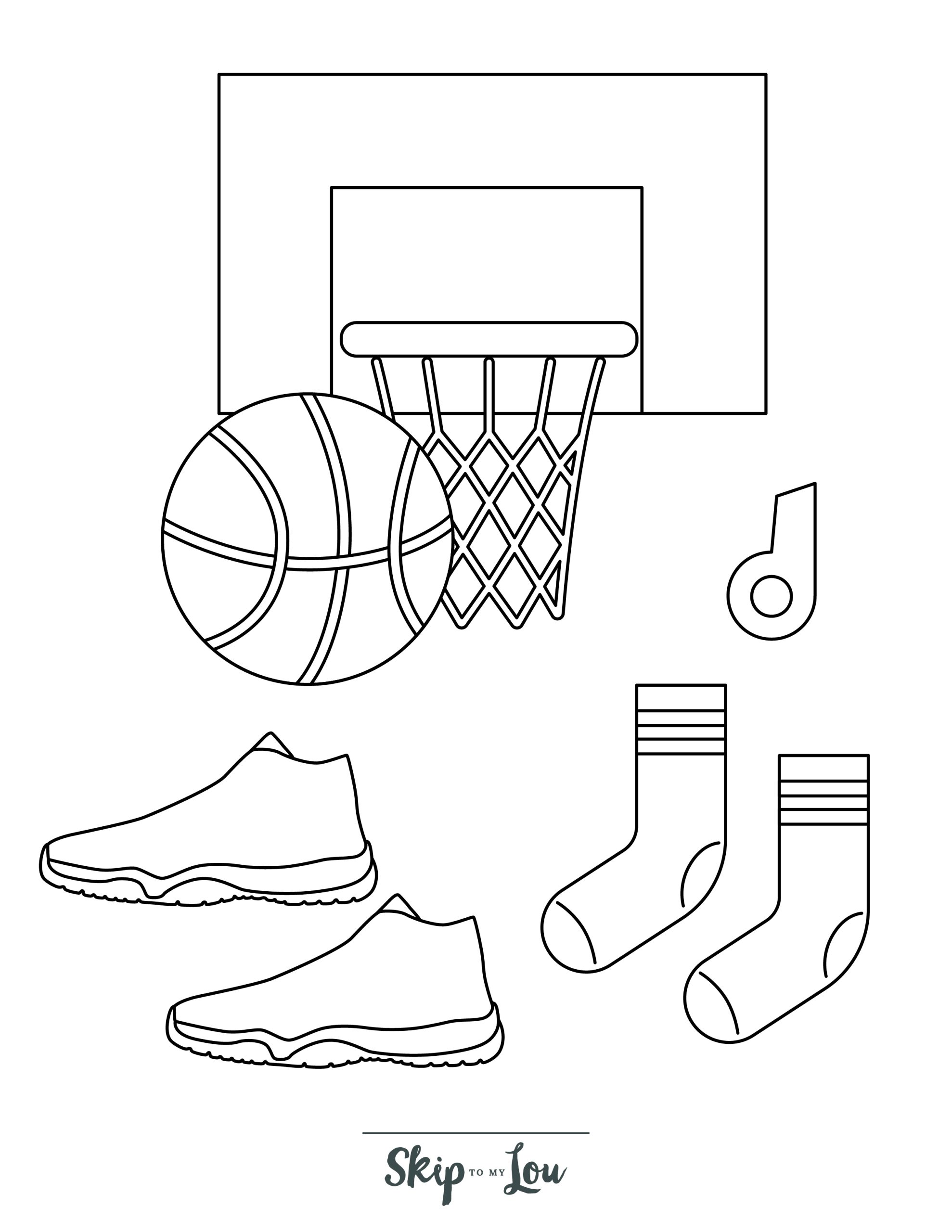 170+ Basketball Coloring Pages 119