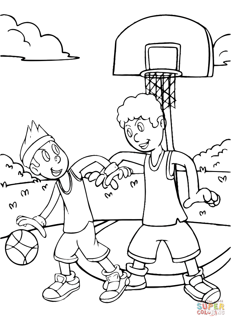 170+ Basketball Coloring Pages 128