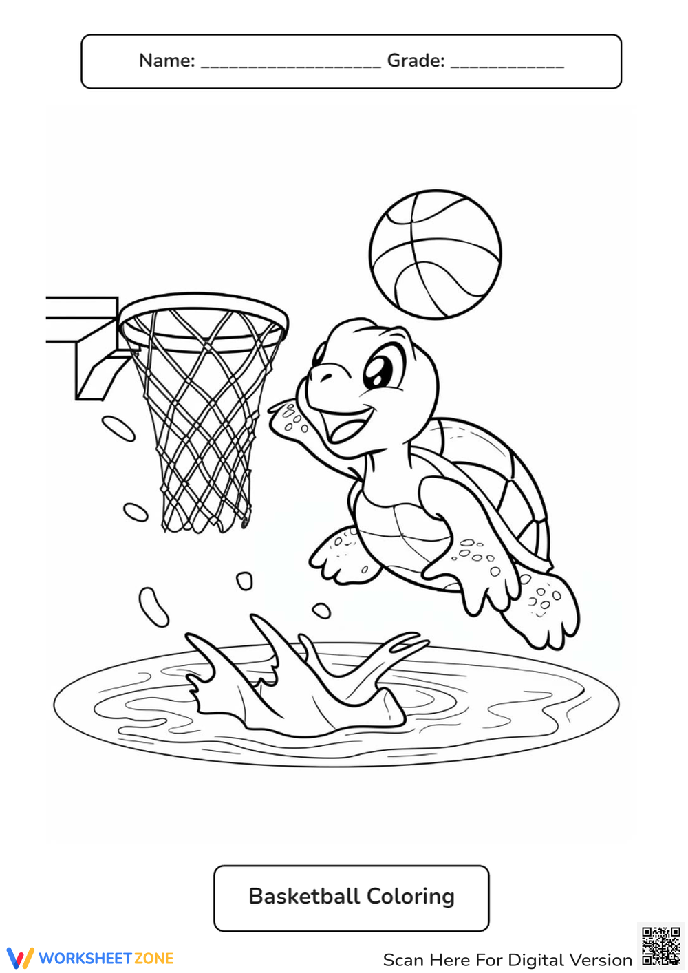 170+ Basketball Coloring Pages 147